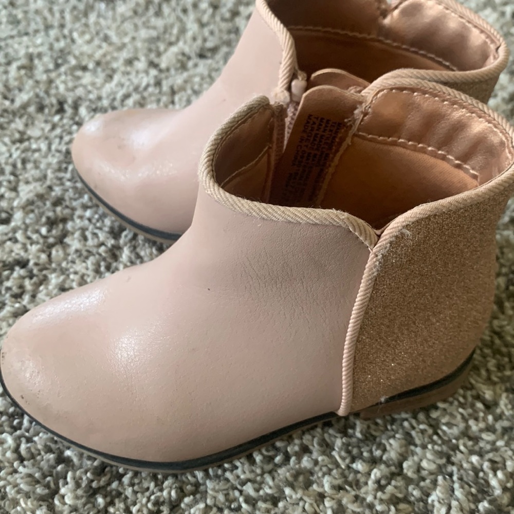 Gently Used Pink Sparkle Booties